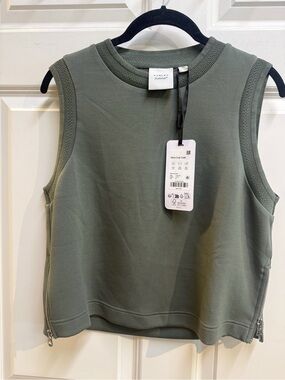Varley shea crop tank thyme